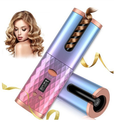 Automatic Hair Curler – Rechargeable Ceramic Rotating Styler