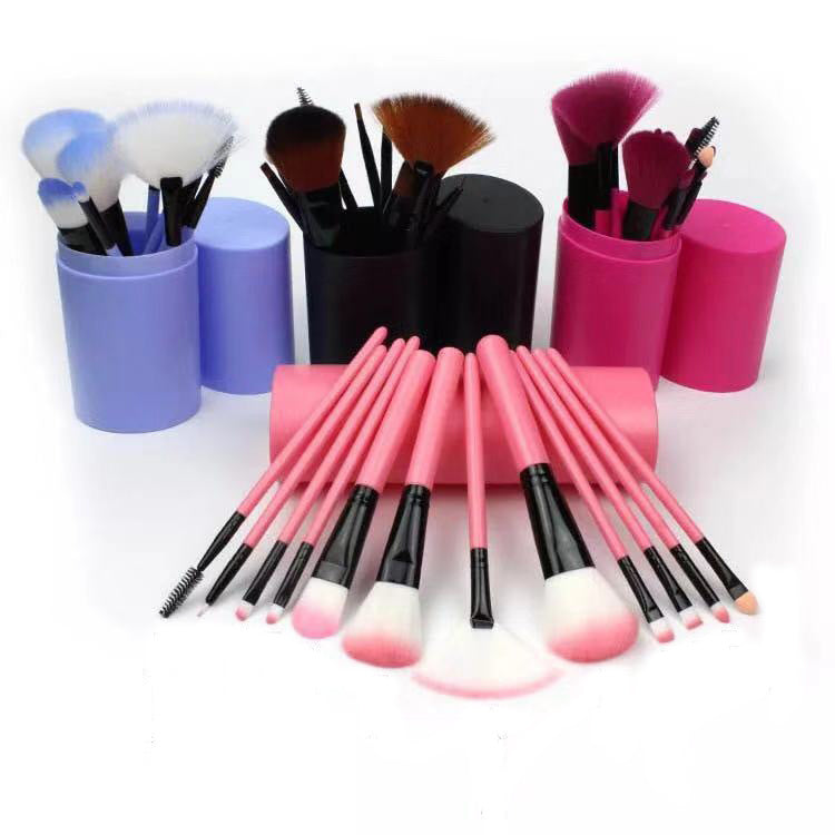 12-Piece Makeup Brush Set – Perfect for Blush, Eyeshadow & Highlight