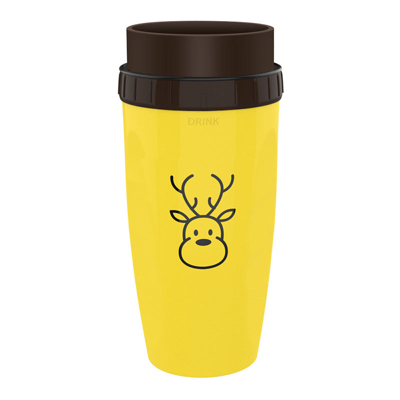 Double Insulated Travel Cup – Portable No-Cover Tumbler with Straw