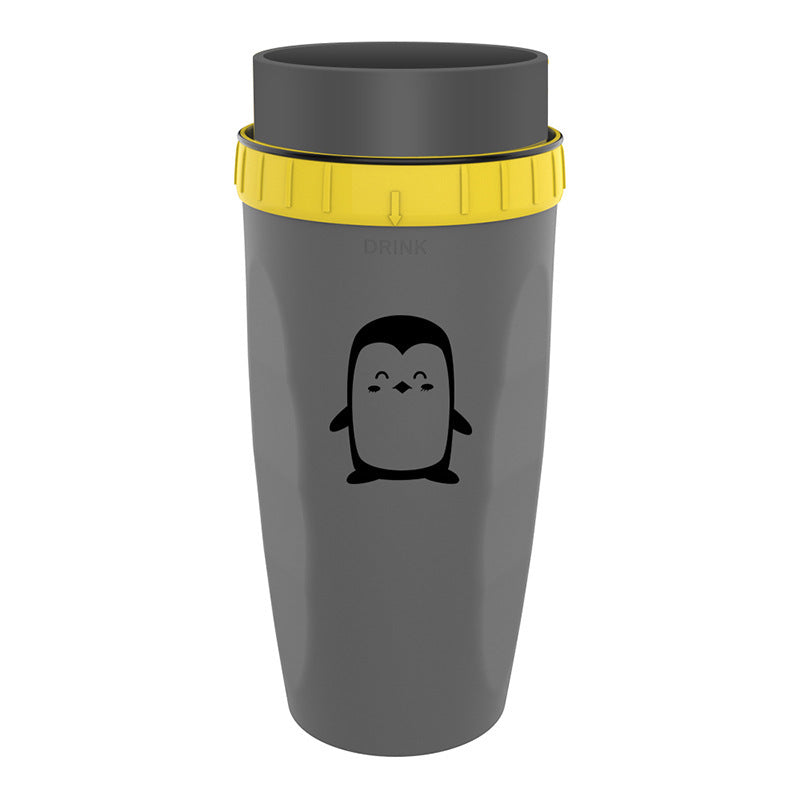 Double Insulated Travel Cup – Portable No-Cover Tumbler with Straw