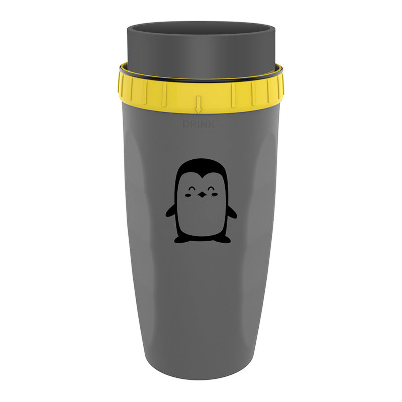 Double Insulated Travel Cup – Portable No-Cover Tumbler with Straw