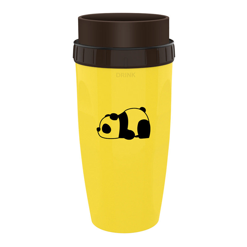 Double Insulated Travel Cup – Portable No-Cover Tumbler with Straw