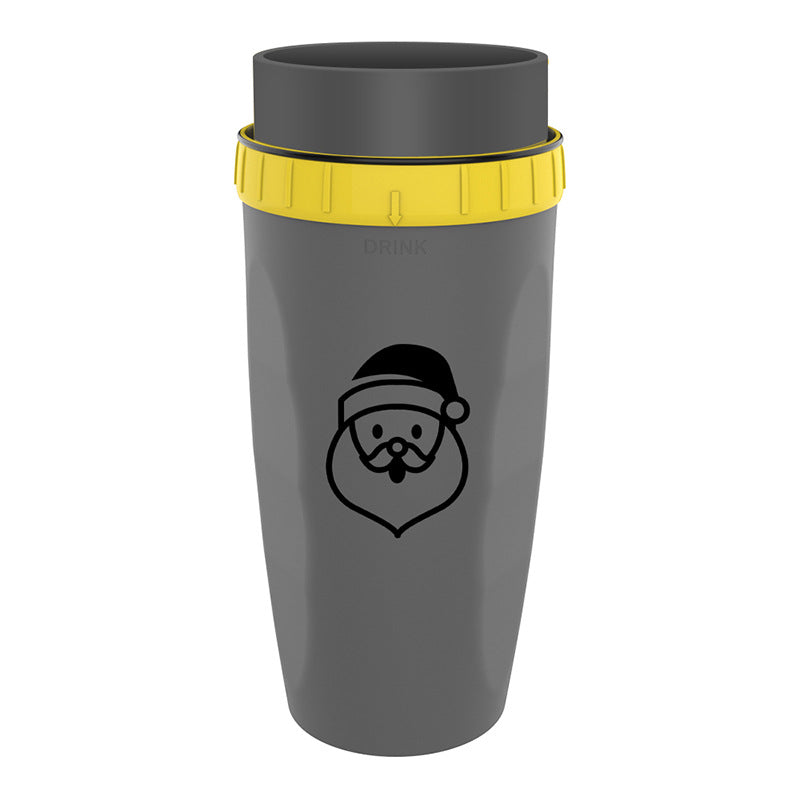 Double Insulated Travel Cup – Portable No-Cover Tumbler with Straw