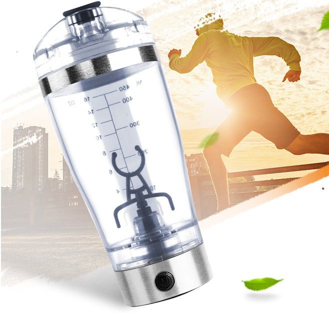 USB Electric Protein Shaker Bottle – Rechargeable Fitness Blender Cup