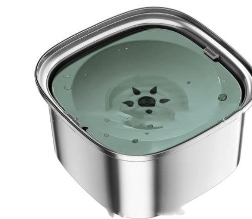 Pet Stainless Steel Water Bowl Large Capacity Floating Design