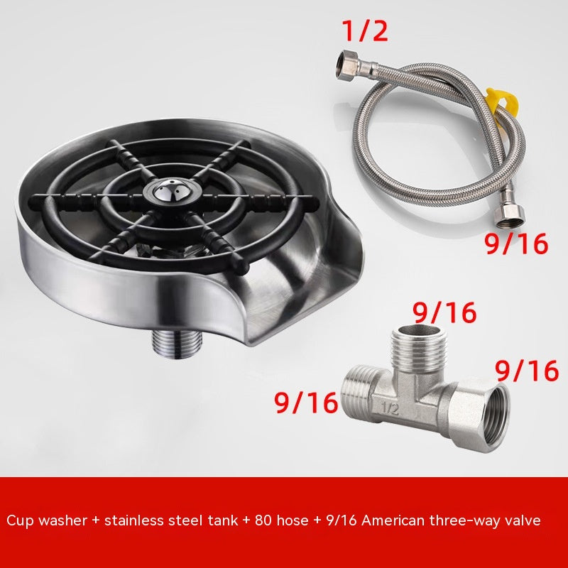 High-Pressure Automatic Cup Washer Faucet for Kitchen and Bar Sink