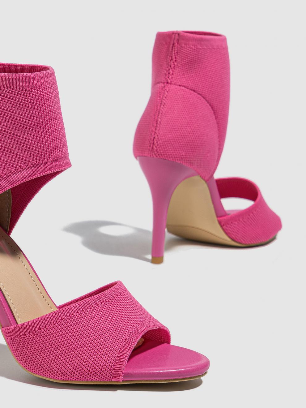 Women’s High Heel Knitted Stretch Roman Stiletto