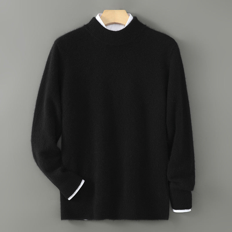 Men’s Half Turtleneck Pullover Sweater – Autumn & Winter Comfort