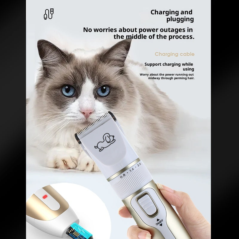 High-Power Professional Pet Shaver for Large Dogs and Cats