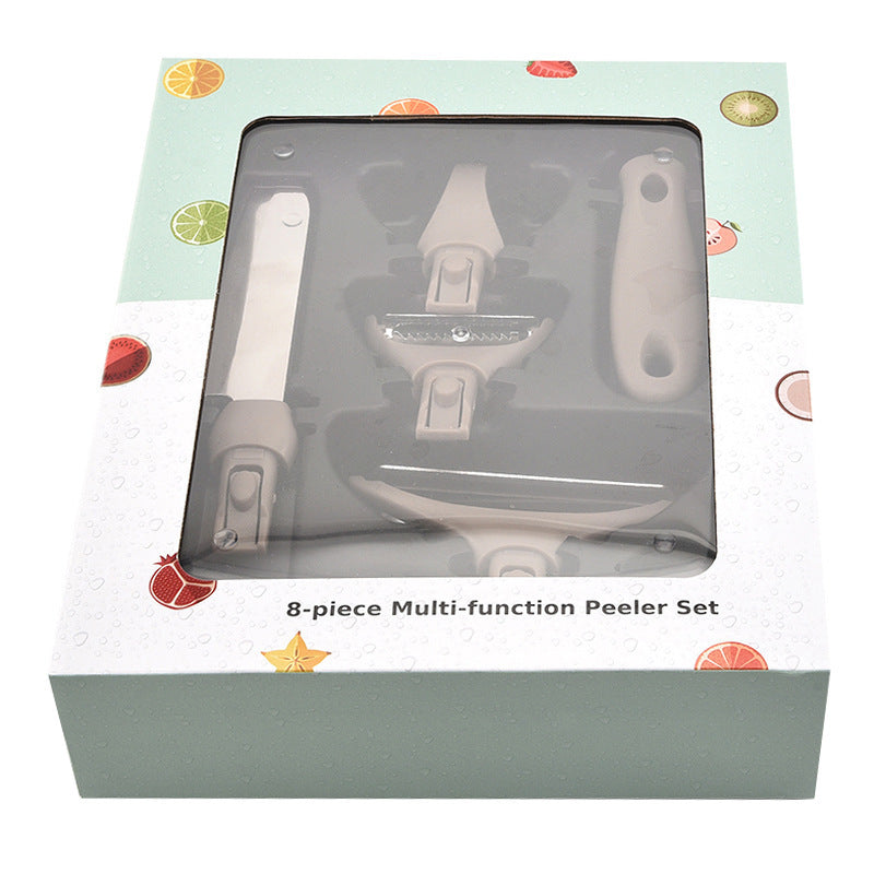 3-Piece Stainless Steel Cutter Set – Chopping Board, Knife & Peeler