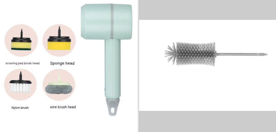 Electric Cleaning Brush – USB Rechargeable Dishwashing and Tile Scrubber