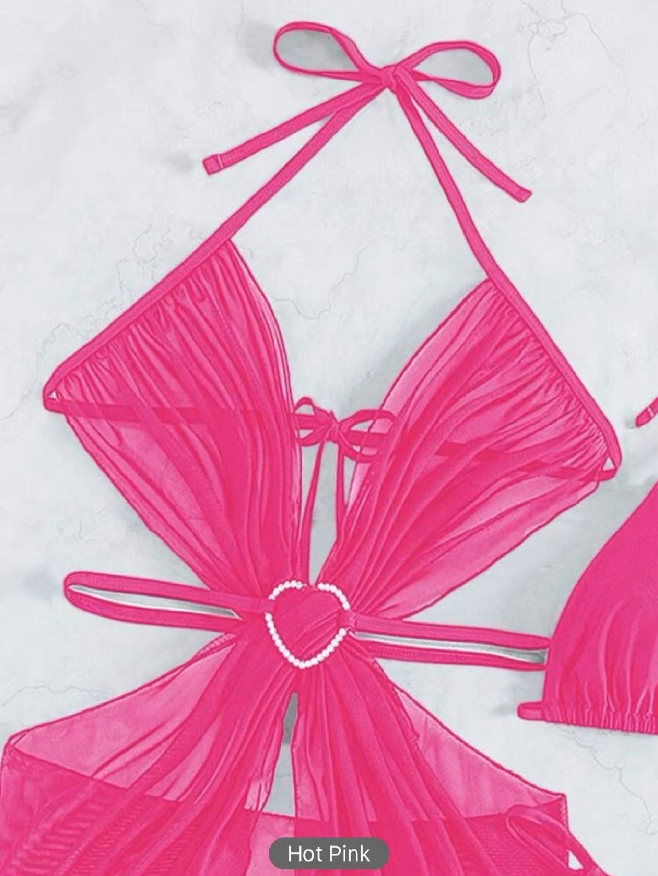 Summer Glow 3-Piece Halter Bikini Set – Elegance Meets the Beach