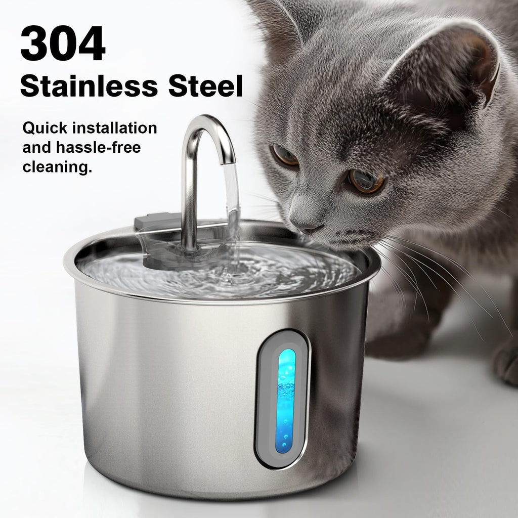 Stainless Steel Automatic Water Dispenser for Cats