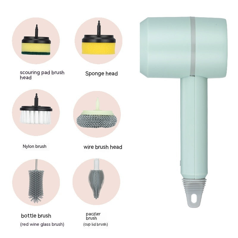 Electric Cleaning Brush – USB Rechargeable Dishwashing and Tile Scrubber