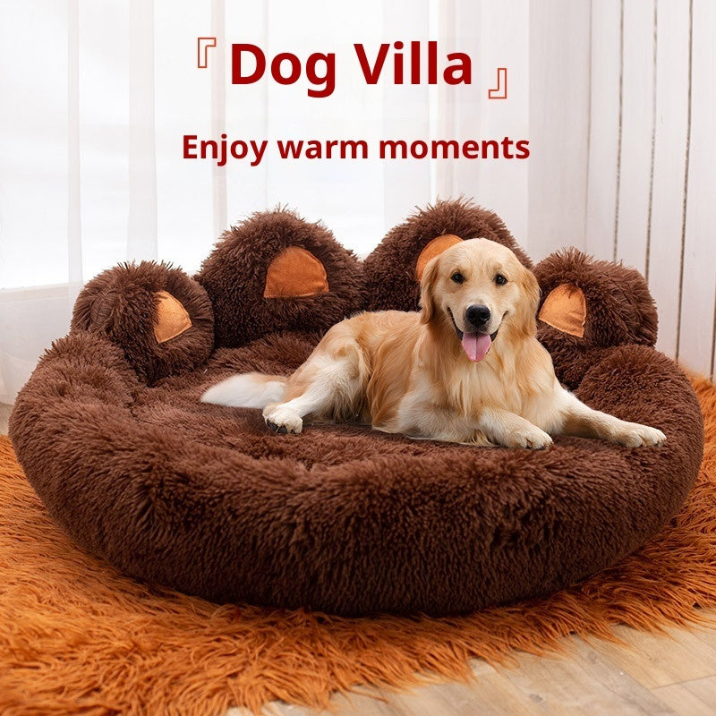 Thickened Plush Kennel Large Pet Bed Mat