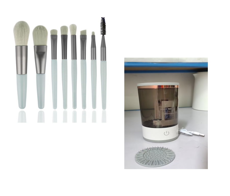 Portable Electric Makeup Brush Cleaner – USB Rechargeable Eye Shadow Cleaning Tool