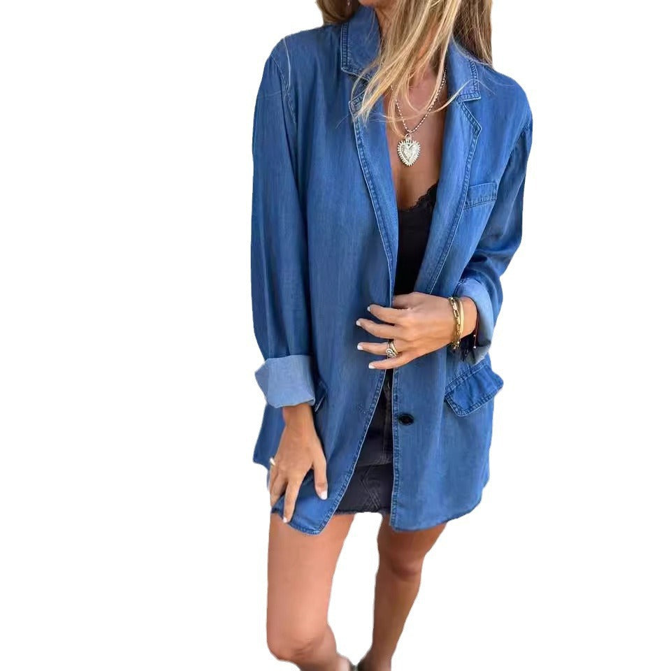 Women’s Casual Denim Shirt Jacket