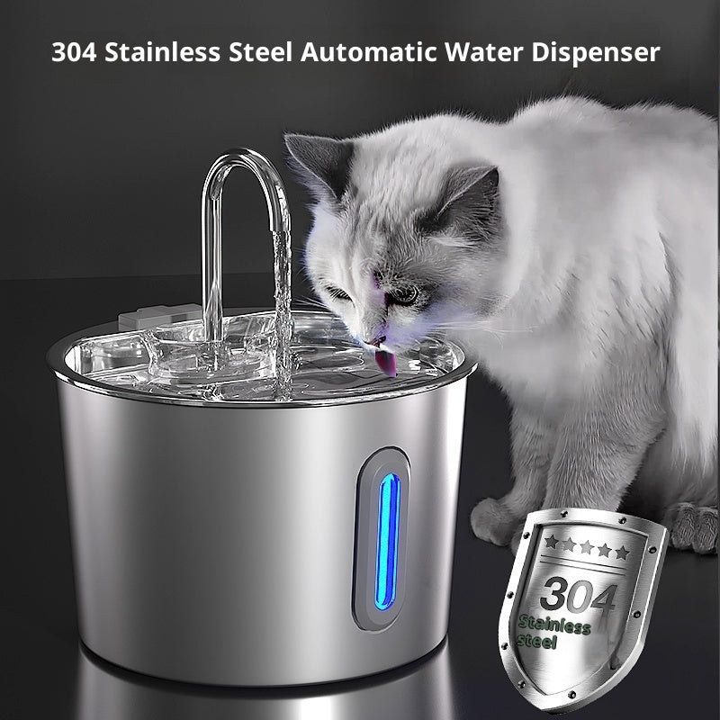 Stainless Steel Automatic Water Dispenser for Cats
