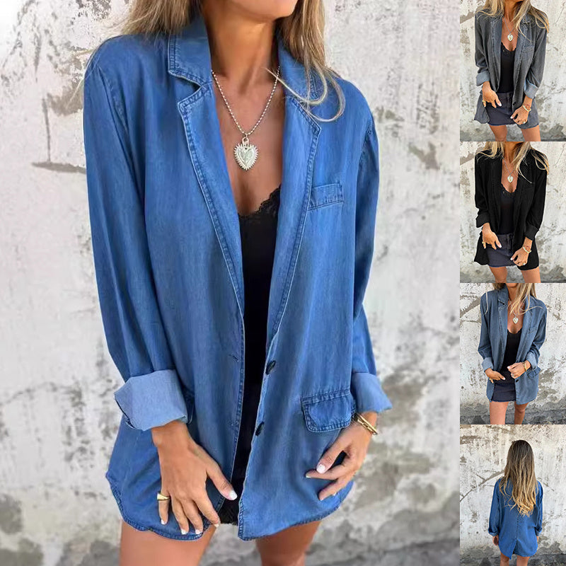 Women’s Casual Denim Shirt Jacket