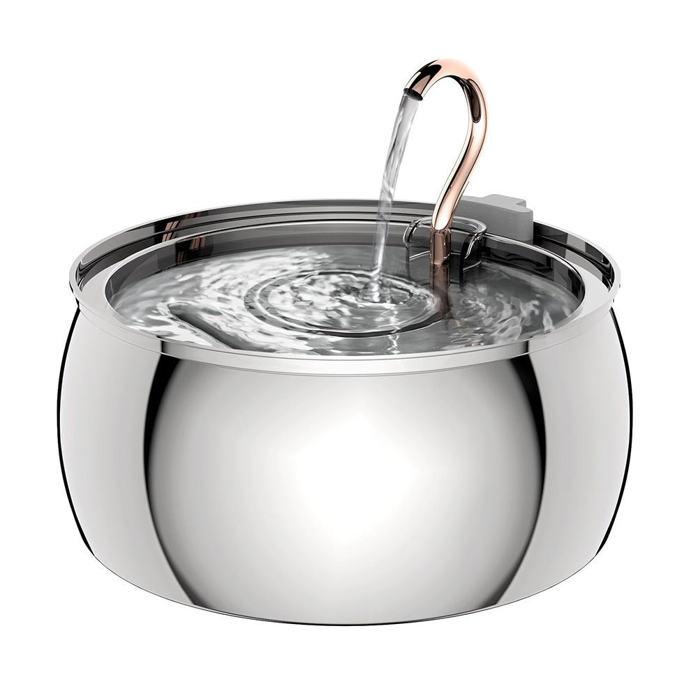 4L Large-Capacity Stainless Steel Pet Water Dispenser
