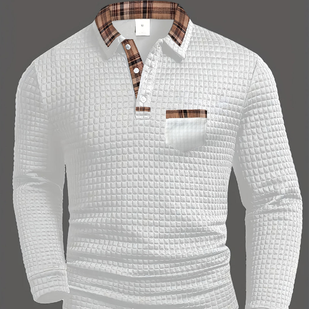 Men’s Casual Solid Color Sports Polo Shirt