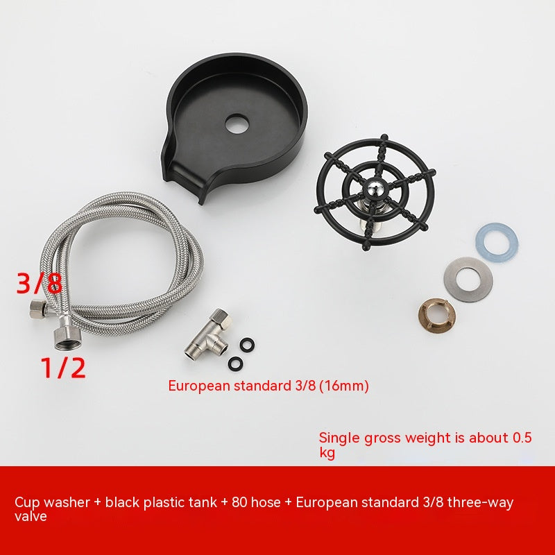 High-Pressure Automatic Cup Washer Faucet for Kitchen and Bar Sink