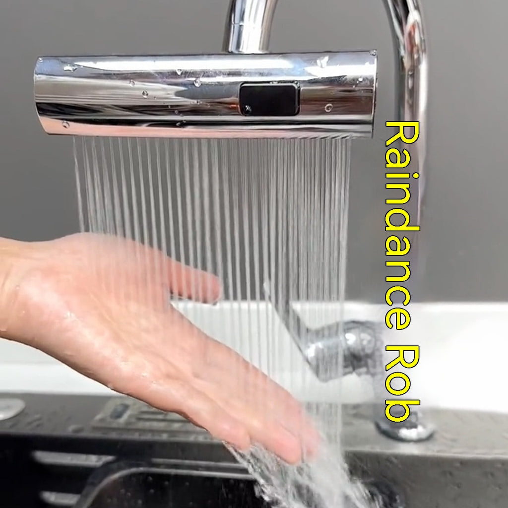Rotating Splash-Proof Waterfall Faucet Nozzle for Kitchen Sink