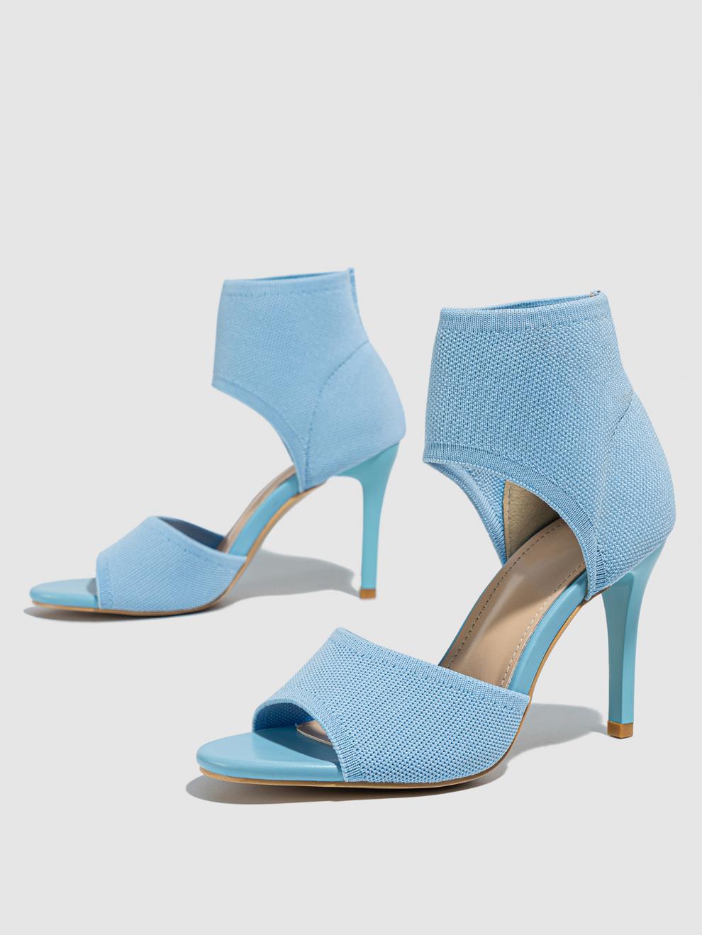 Women’s High Heel Knitted Stretch Roman Stiletto