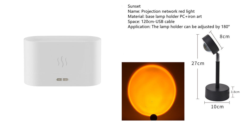 Aroma Diffuser with Flame Light – Relaxing Mist for Home & Spa