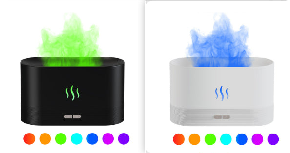 Aroma Diffuser with Flame Light – Relaxing Mist for Home & Spa