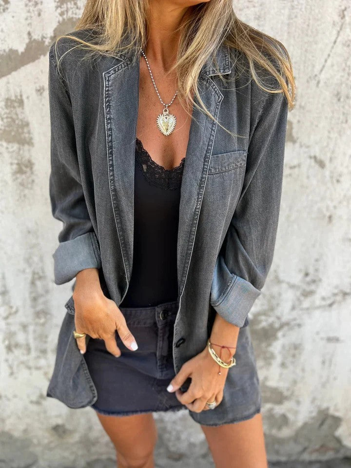 Women’s Casual Denim Shirt Jacket