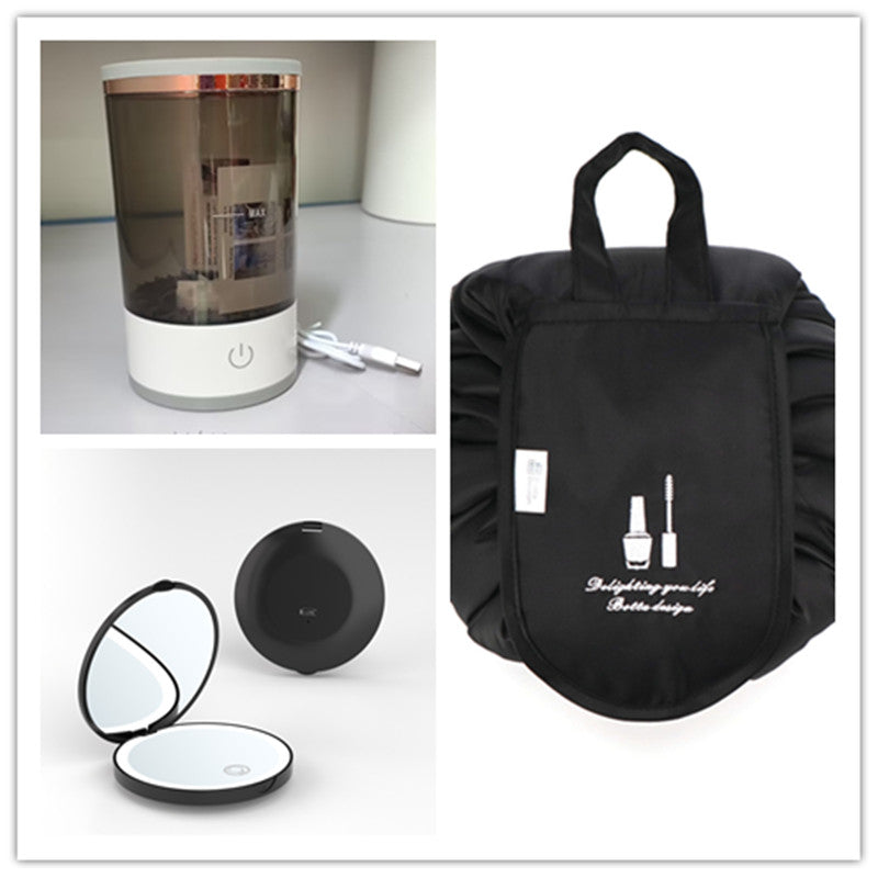 Portable Electric Makeup Brush Cleaner – USB Rechargeable Eye Shadow Cleaning Tool