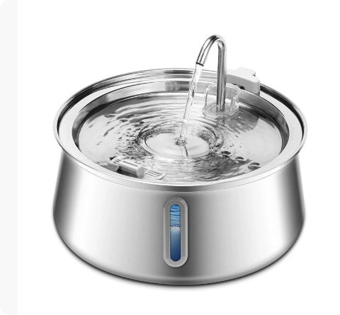 4L Large-Capacity Stainless Steel Pet Water Dispenser