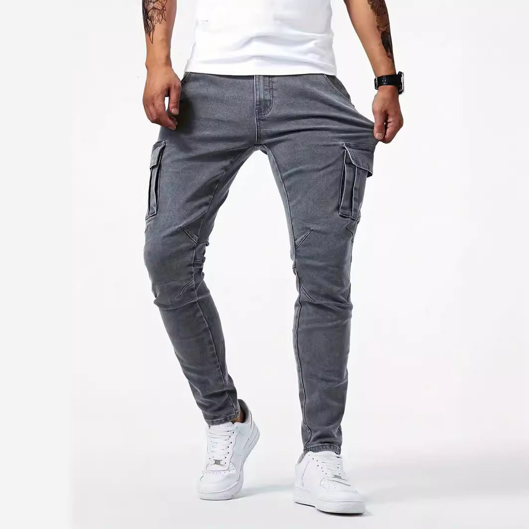 Men’s Stylish Grey Cargo Pants – Lightweight & Trendy