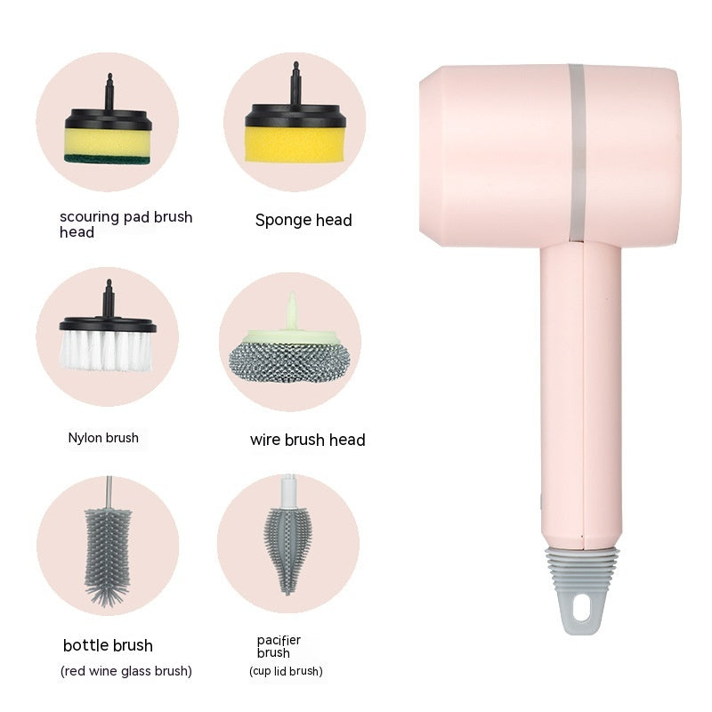 Electric Cleaning Brush – USB Rechargeable Dishwashing and Tile Scrubber