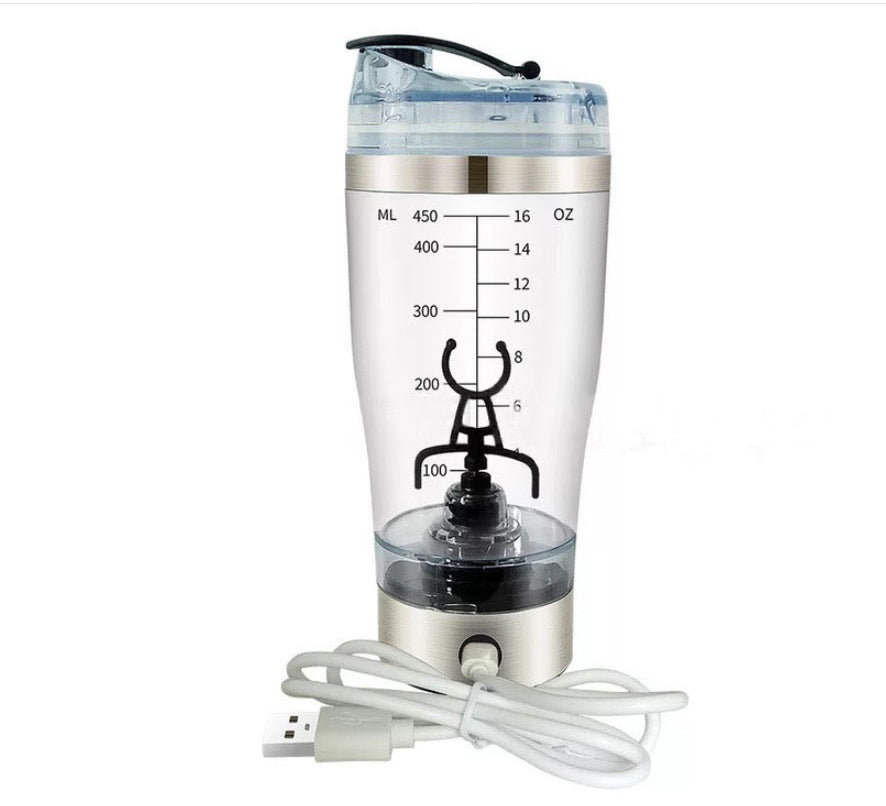 USB Electric Protein Shaker Bottle – Rechargeable Fitness Blender Cup