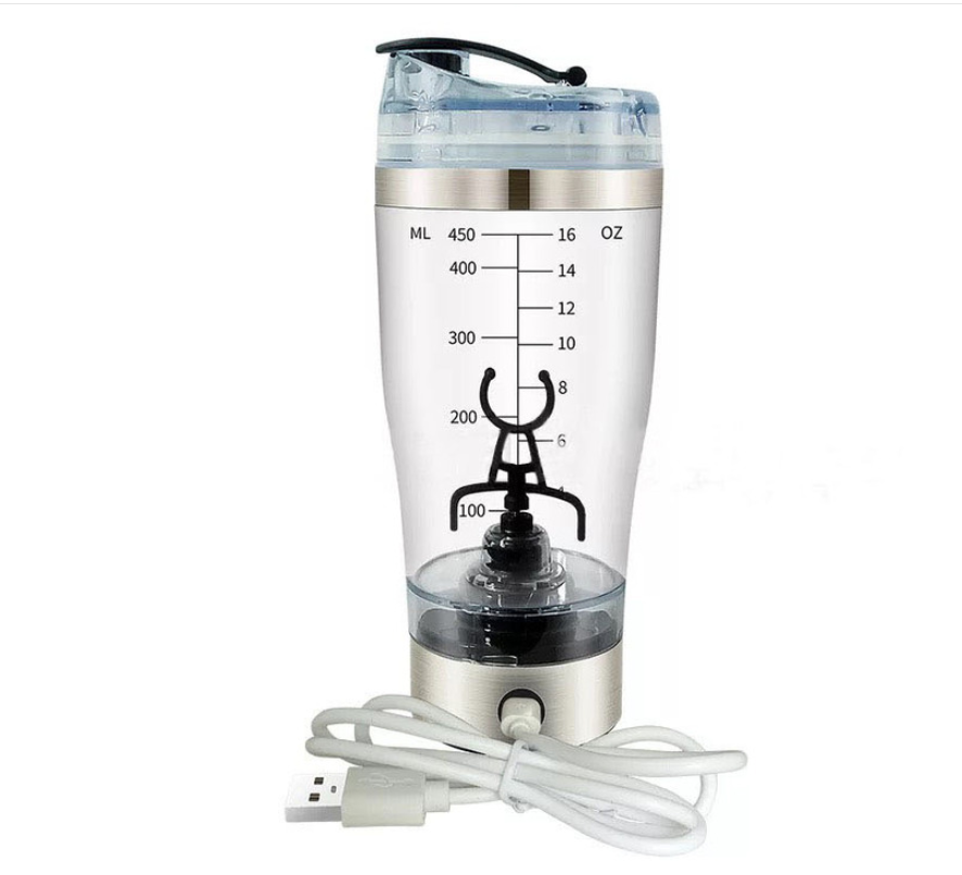 USB Electric Protein Shaker Bottle – Rechargeable Fitness Blender Cup