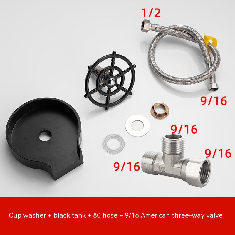 High-Pressure Automatic Cup Washer Faucet for Kitchen and Bar Sink