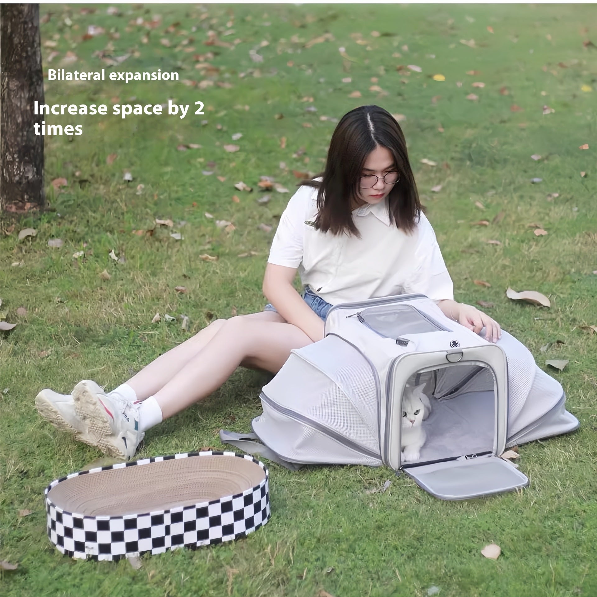 Outdoor Portable Breathable Large-Capacity Pet Travel Bag