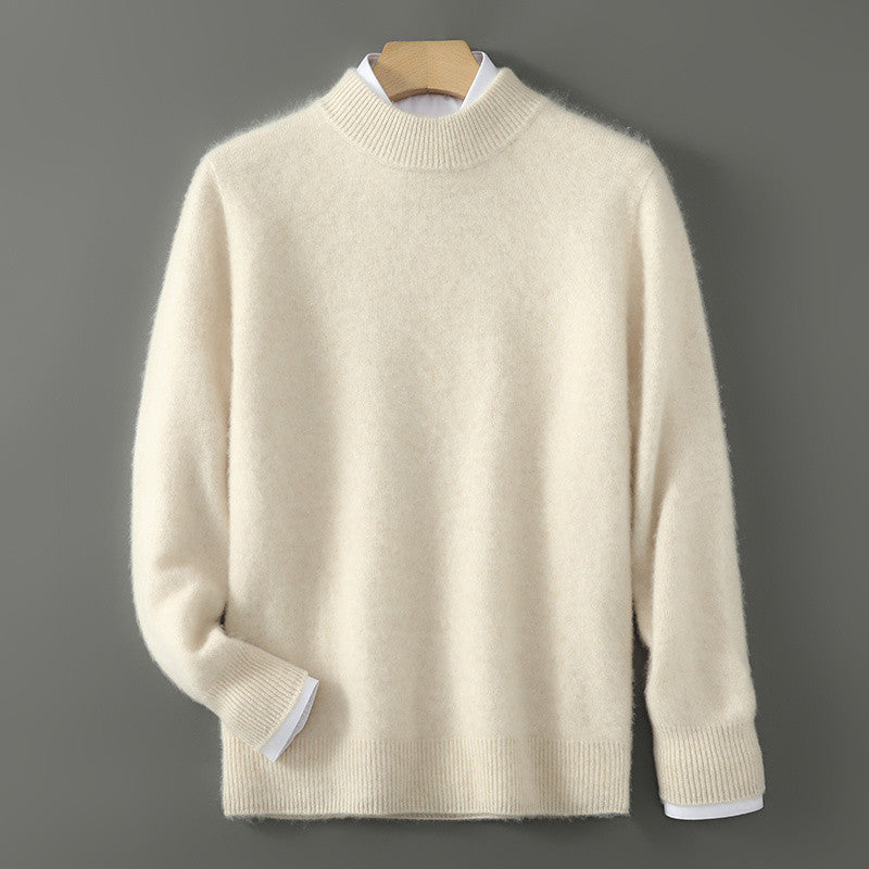 Men’s Half Turtleneck Pullover Sweater – Autumn & Winter Comfort