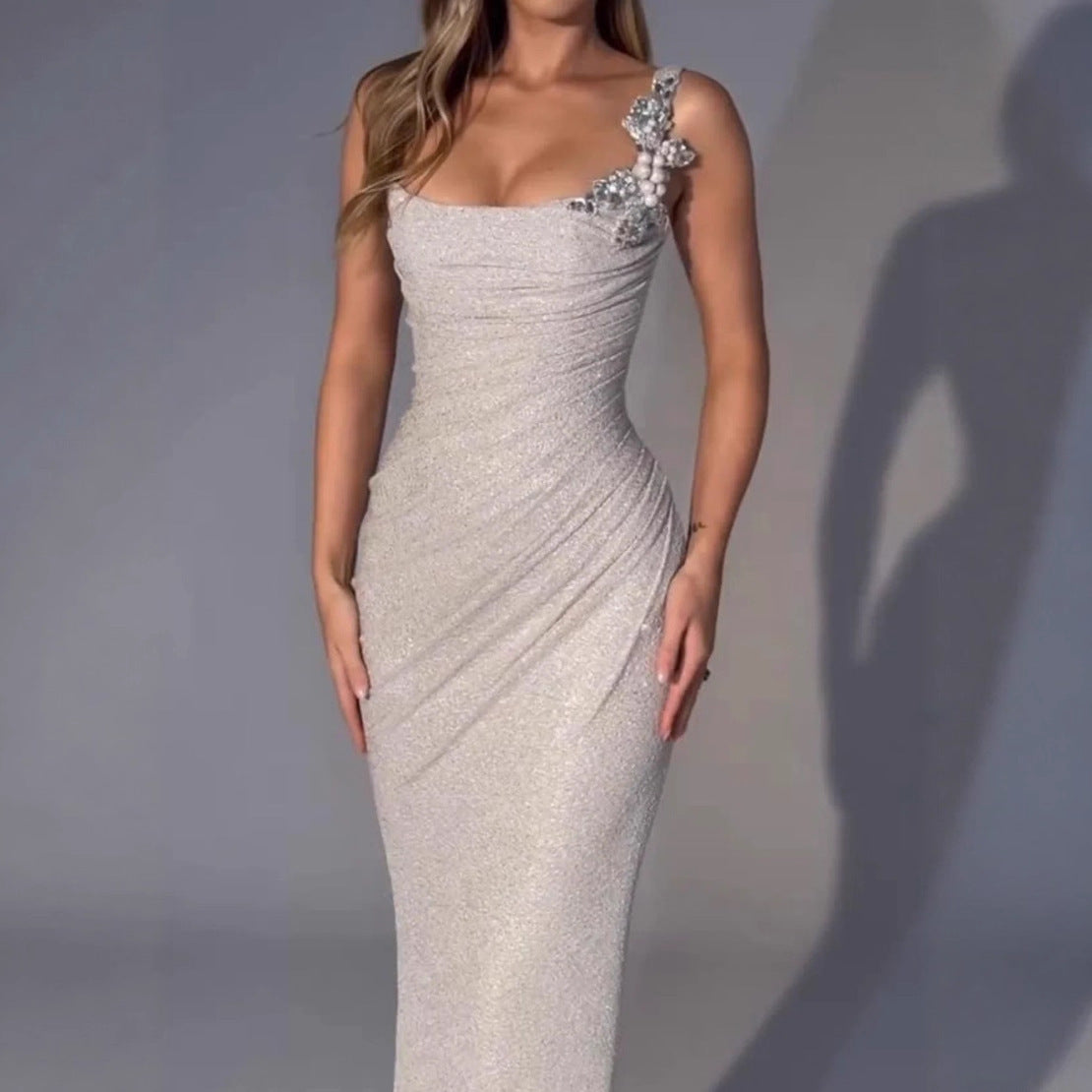 Sexy Party Light Luxury Diamond Shiny Dress