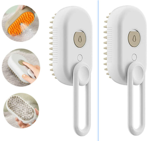 Cat Steam Brush 3-in-1 Electric Grooming Comb for Pets