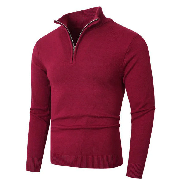 Men’s Lightweight Zipper Sweater – Casual Autumn Knitwear