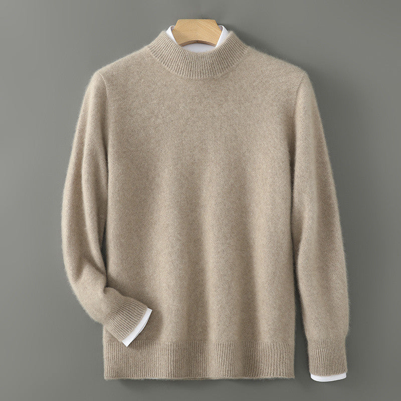 Men’s Half Turtleneck Pullover Sweater – Autumn & Winter Comfort