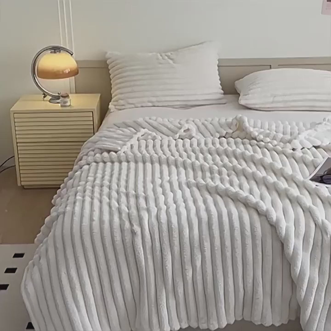 Soft Velvet Rabbit Fur Blanket