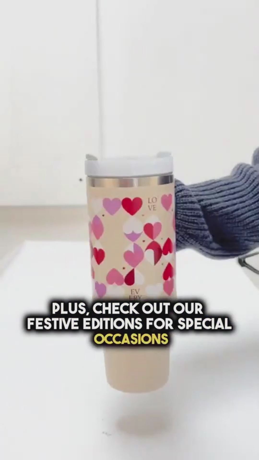 40oz Insulated Stainless Steel Tumbler with Handle and Straw