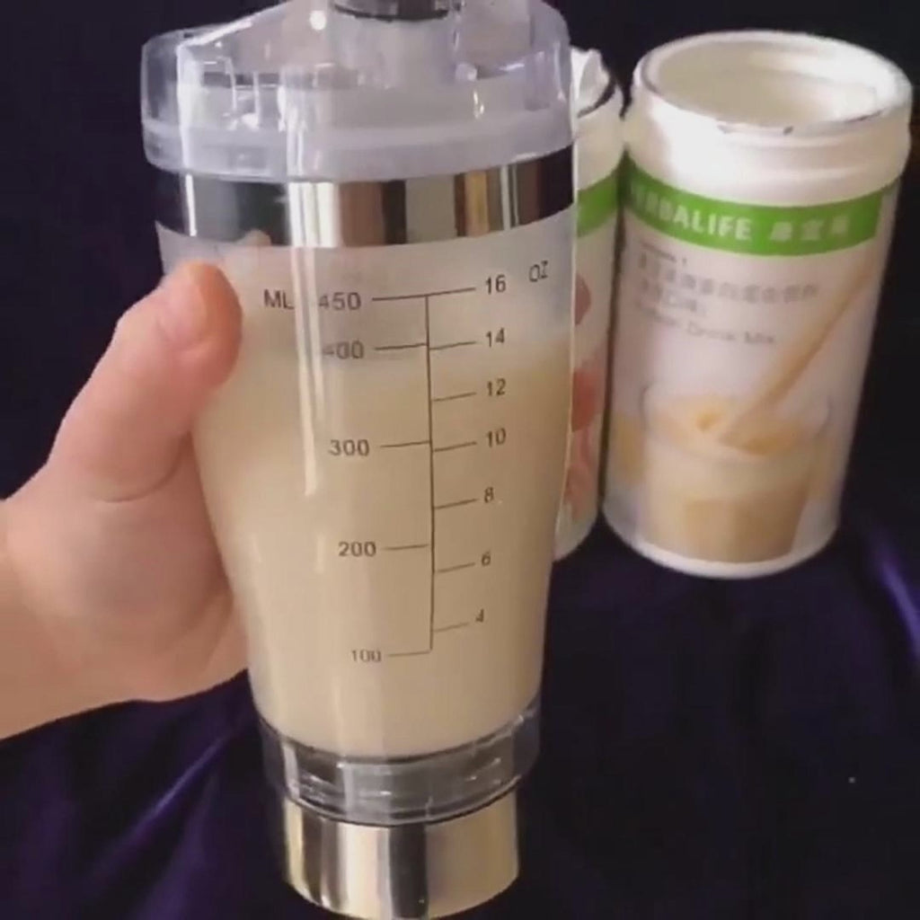 USB Electric Protein Shaker Bottle – Rechargeable Fitness Blender Cup