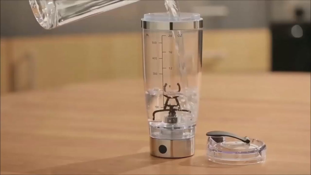 USB Electric Protein Shaker Bottle – Rechargeable Fitness Blender Cup