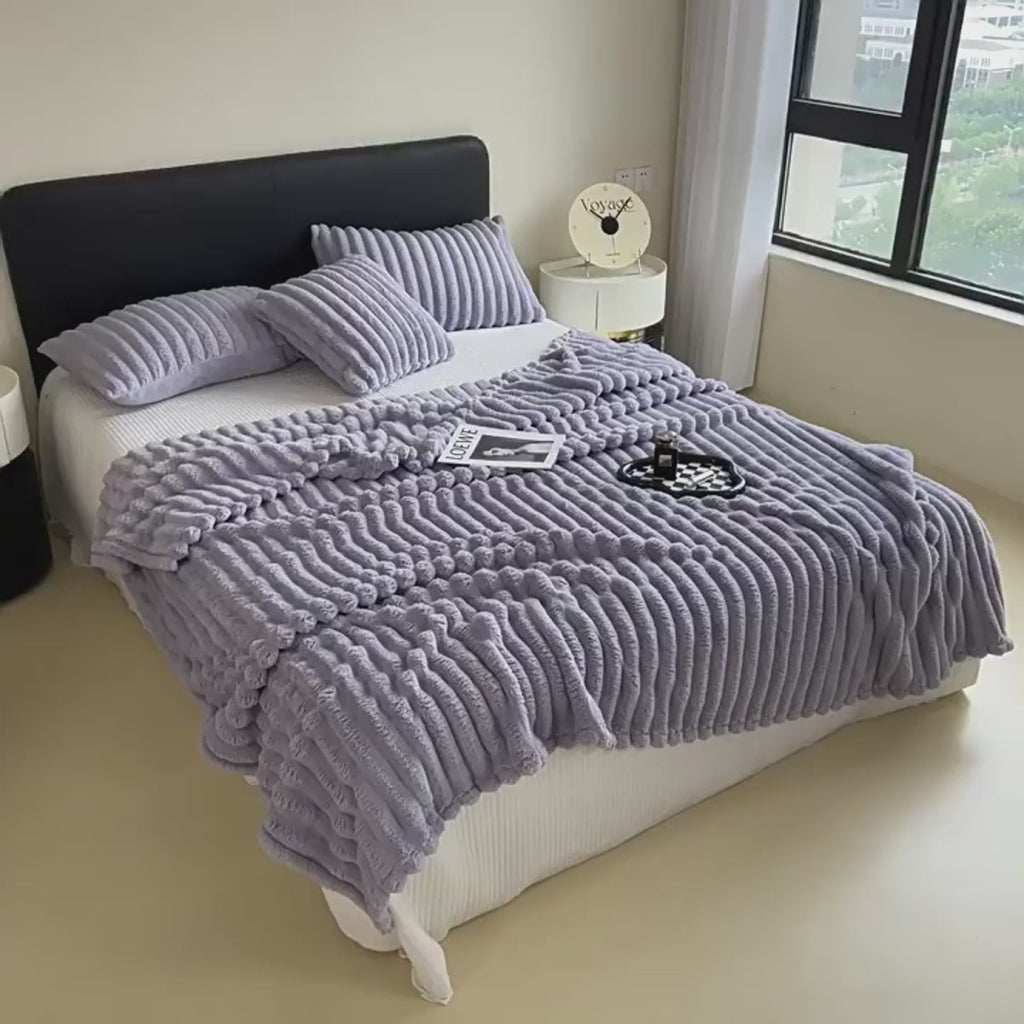 Soft Velvet Rabbit Fur Blanket