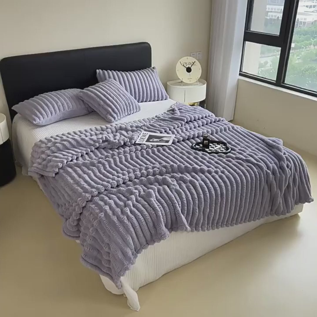 Soft Velvet Rabbit Fur Blanket